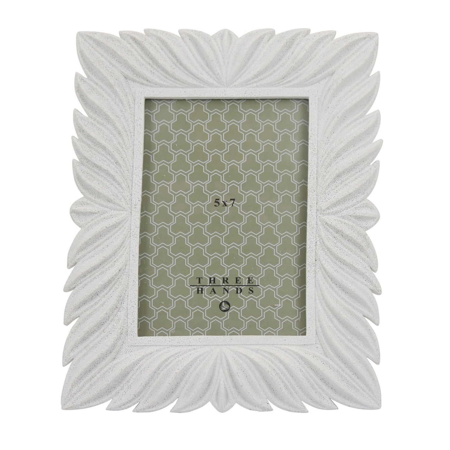 White Textured Design Picture Frame