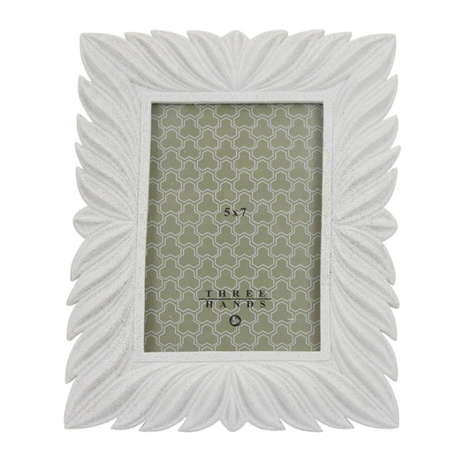 White Textured Design Picture Frame