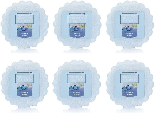 Yankee Candle Lot of 6 Beach Walk Tarts Wax Melts