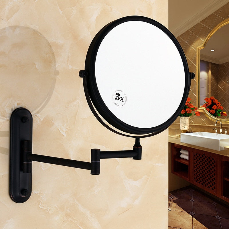 extendable 360 degrees bathroom mirror