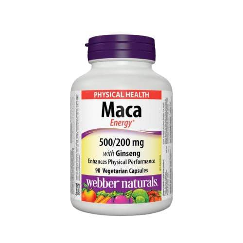 Webber Naturals Maca Energy with Ginseng 500/200mg