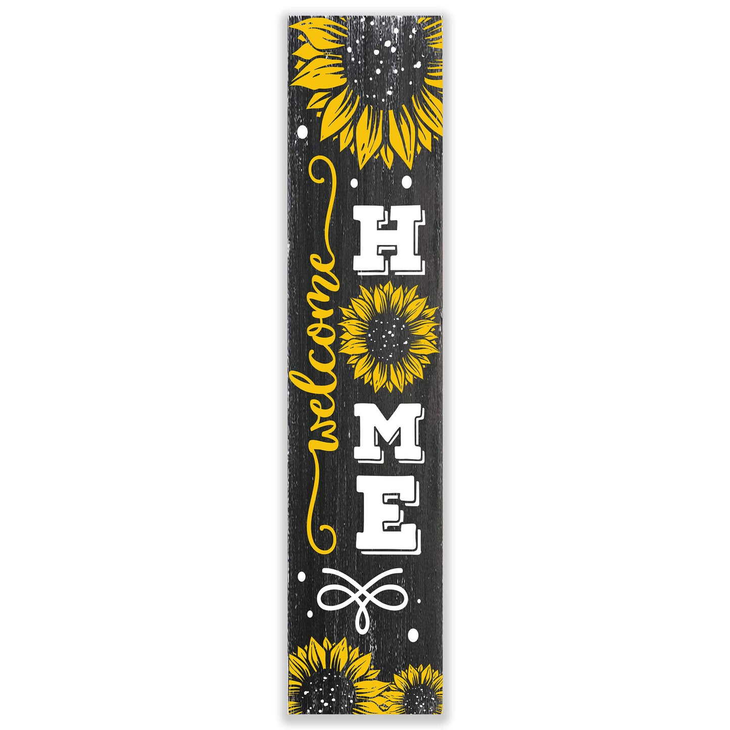 Welcome Home Sunflower Wood Porch Sign
