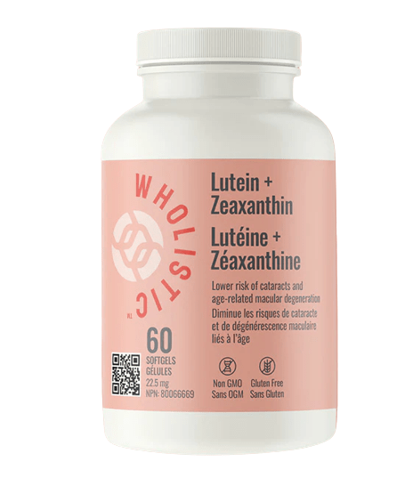 Wholistic Lutein + Zeaxanthin 22.5mg 60 Softgels