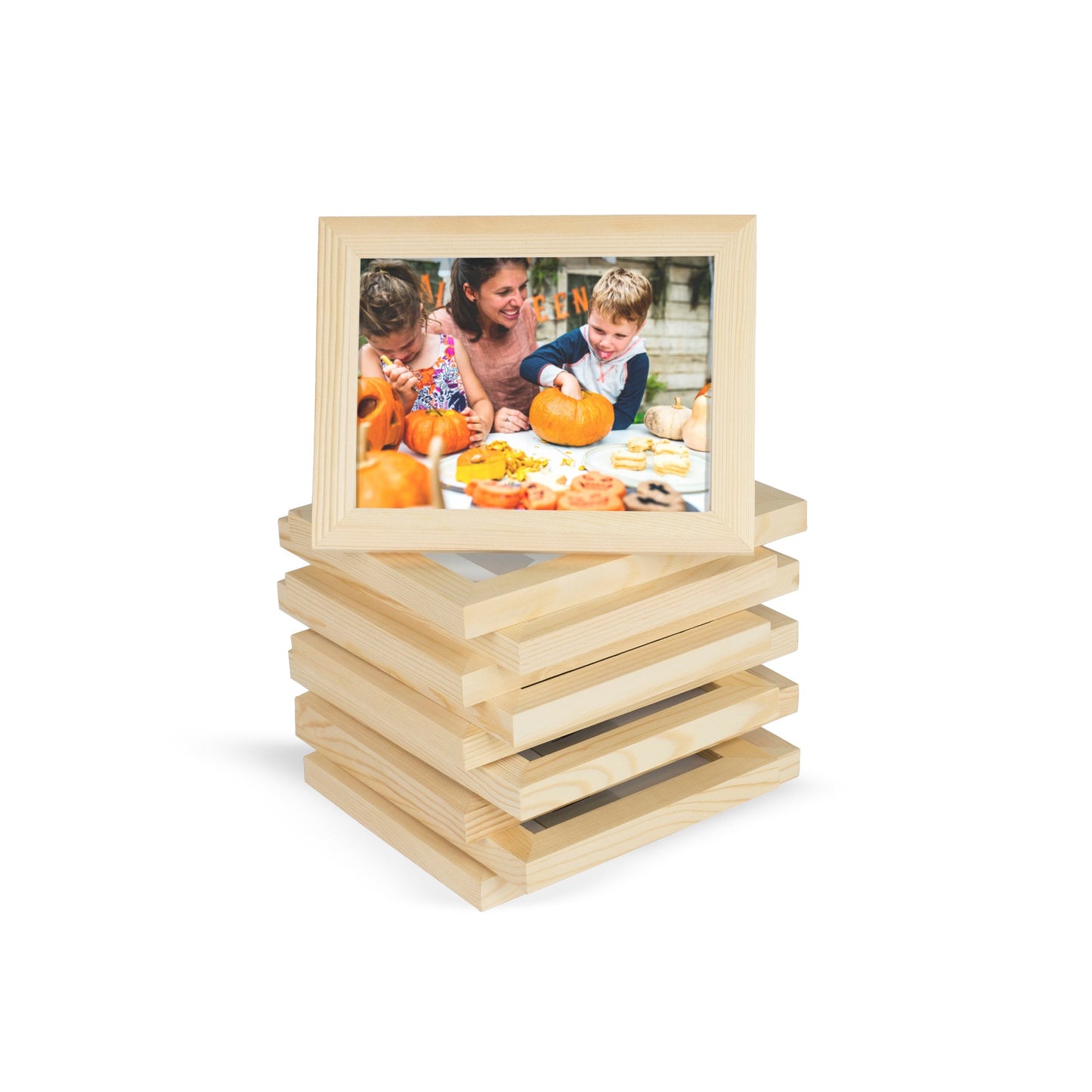 WOODALPS 5" x 7" Wooden Picture Frame - Set of 10