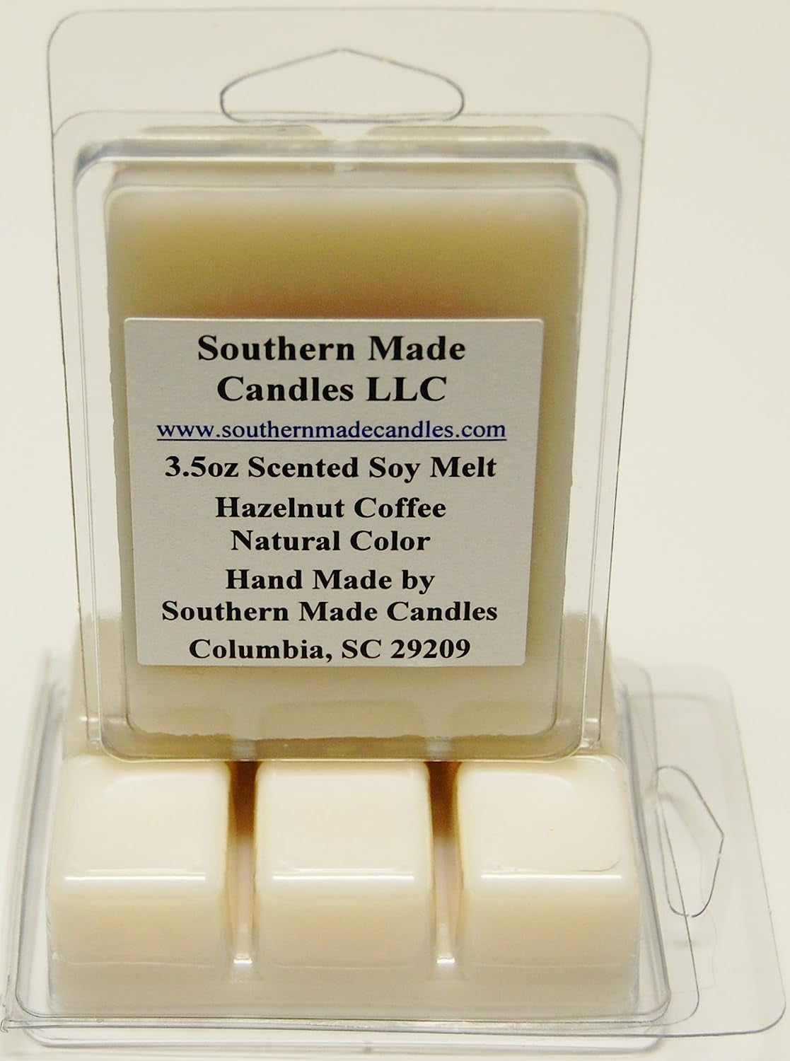 2 Pack 3.5 Oz Scented Soy Wax Candle Melts Tarts - Hazelnut Coffee