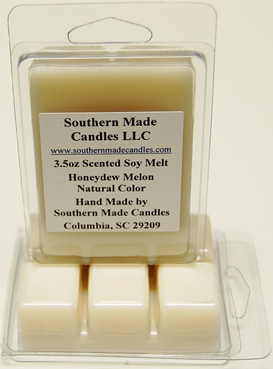 3 Pack 3.5 Oz Scented Soy Wax Candle Melts Tarts - Honeydew Melon