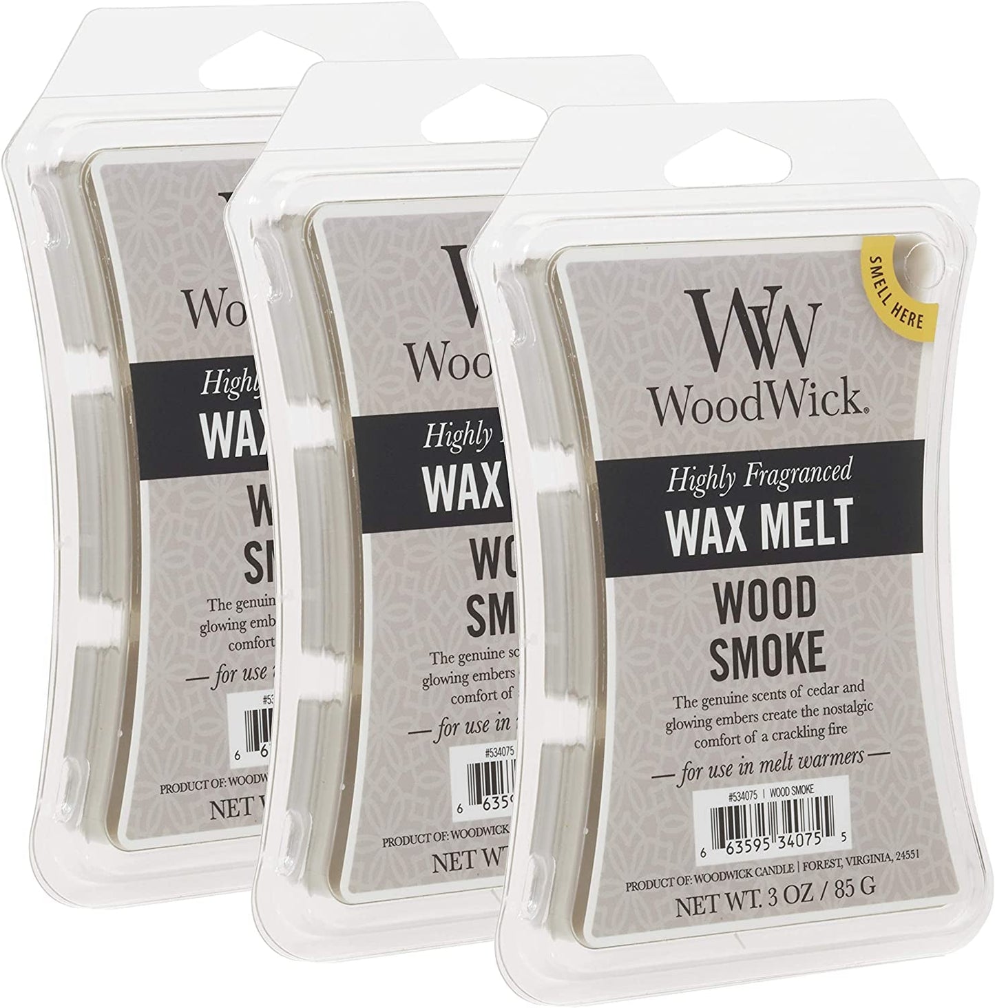 Woodwick White Teak 3 Oz. Wax Melts, 6 Count (Pack of 3) Home & Garden > Decor > Home Fragrances > Wax Tarts Yankee Candle Company Wood Smoke
