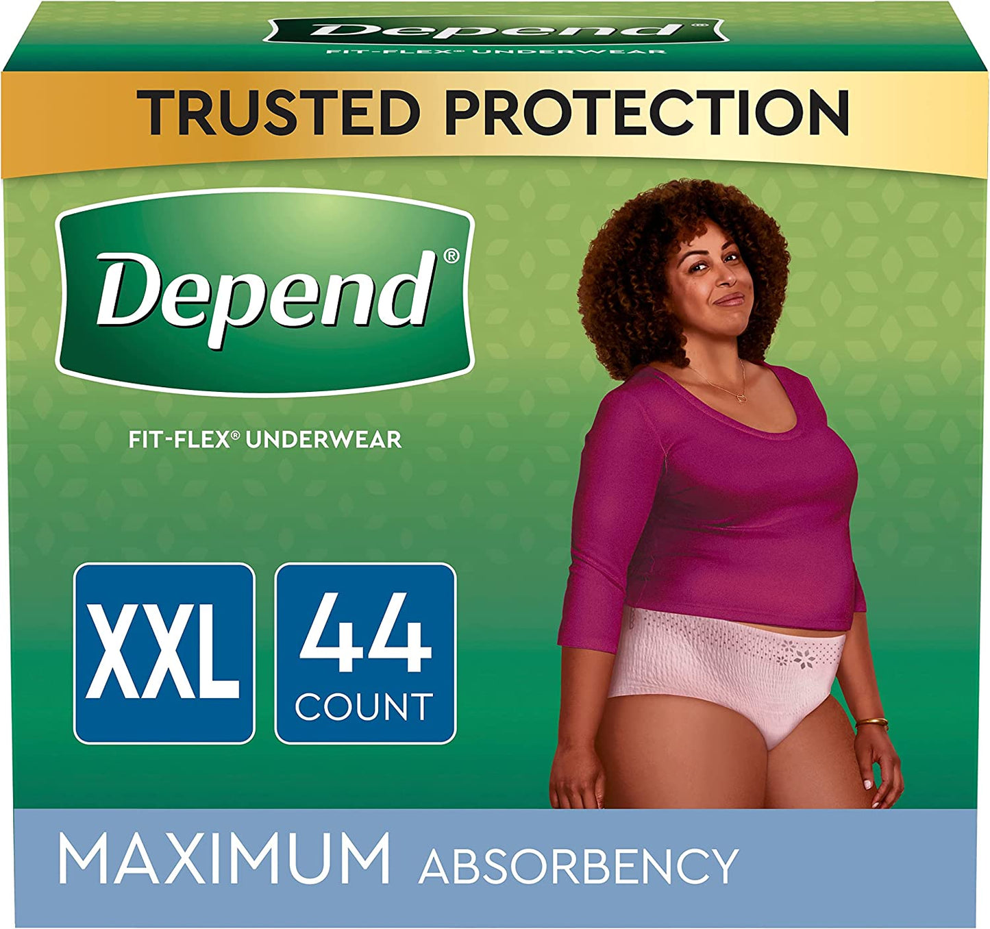 Women's Depend Fit-Flex: Sizes Small to XX-Large