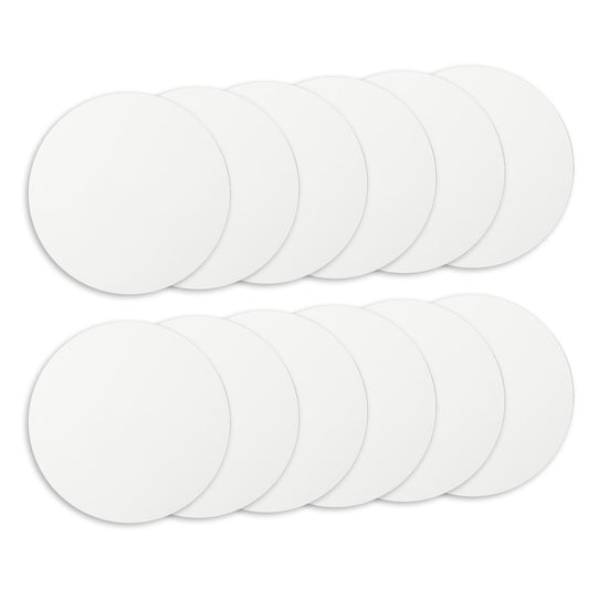 Wholesale MDF White Home decor sublimation photo frame with stand Round Shape 10 inch 12 Pieces