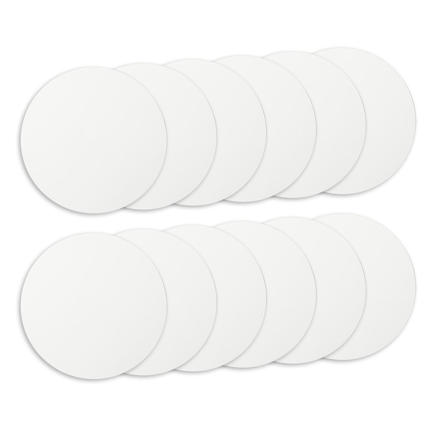 Wholesale MDF White Home decor sublimation photo frame with stand Round Shape 10 inch 12 Pieces