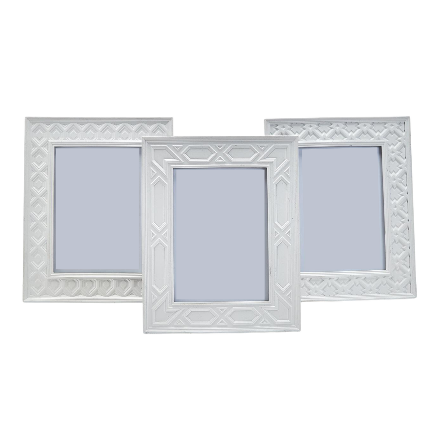 White Geometric Frame