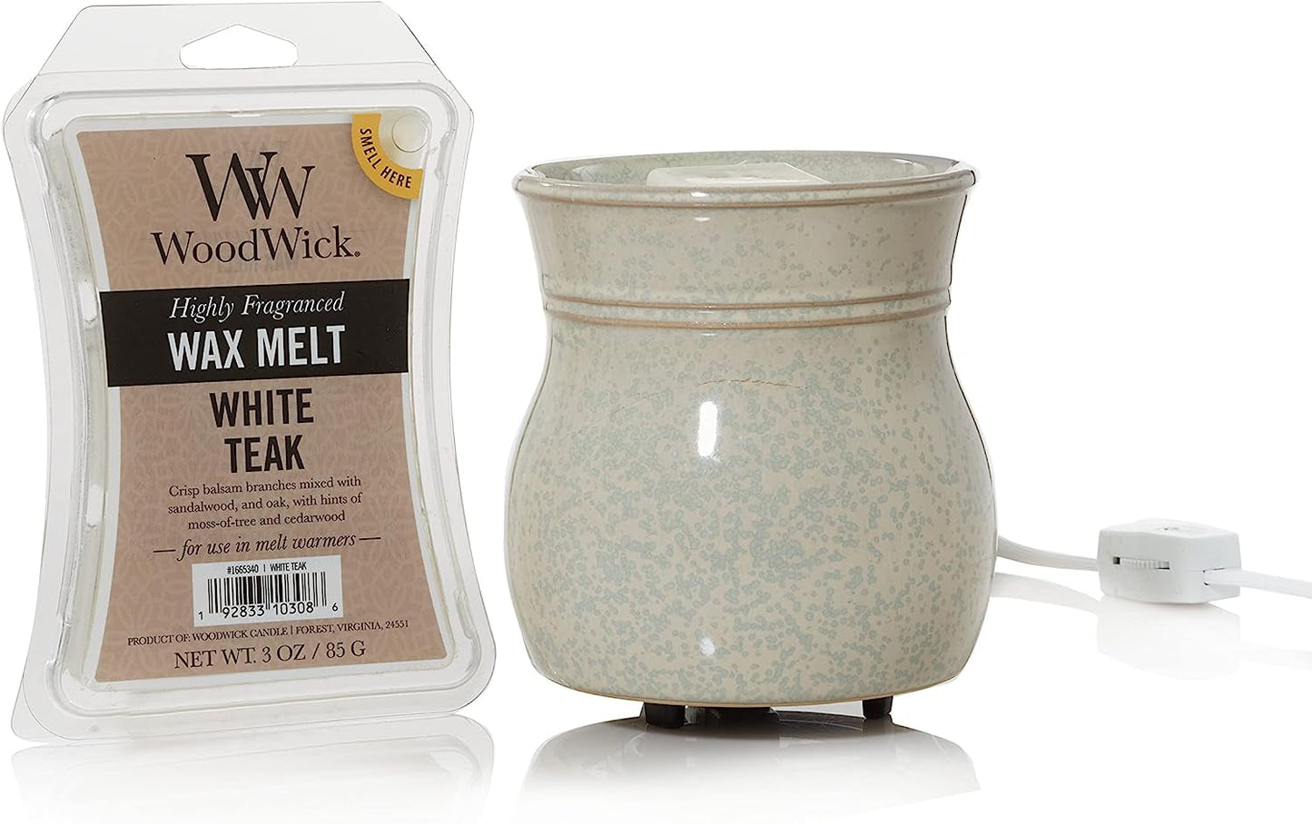 Woodwick White Teak 3 Oz. Wax Melts, 6 Count (Pack of 3)