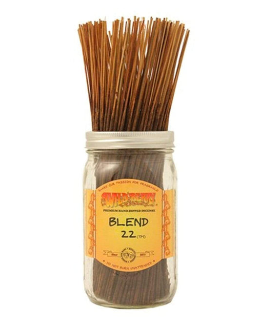 Wild Berry Traditional Incense Sticks (100 Pack) Blend 22